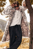 Load image into Gallery viewer, White Leopard Print Thick Men&#39;s Long Trench coat