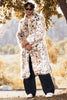 Load image into Gallery viewer, White Leopard Print Thick Men&#39;s Long Trench coat