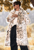 Load image into Gallery viewer, White Leopard Print Thick Men&#39;s Long Trench coat