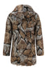 Load image into Gallery viewer, Brown Faux Fur Hooded Coat for Winter