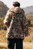 Load image into Gallery viewer, Brown Faux Fur Thick Hooded Men Winter Coat