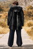 Load image into Gallery viewer, Black Winter Warm Faux Fur Luxury Long Trench Coat