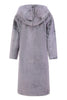 Load image into Gallery viewer, Grey Winter Long Faux Fur Fashion Warm Turn Down Collar Coat