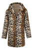 Load image into Gallery viewer, Winter Leopard Coat Long Sleeve Loose Casual Warm Faux Plush Coat