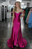 Load image into Gallery viewer, Sparkly Off the Shoulder Sequins Silver Corset Prom Dress with Slit