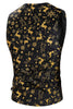 Load image into Gallery viewer, 3 Piece Black Single Button Yellow Reindeer Print Men&#39;s Christmas Suit