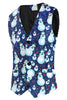 Load image into Gallery viewer, Light Blue Single Button Snowman Print 3 Piece Men&#39;s Christmas Suit