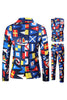 Load image into Gallery viewer, Blue Single Button Notched Lapel 3 Pieces Men&#39;s Christmas Suit