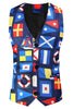 Load image into Gallery viewer, Blue Single Button Notched Lapel 3 Pieces Men&#39;s Christmas Suit