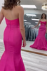 Load image into Gallery viewer, Fuchsia Sweetheart Mermaid Satin Cut Out Long Prom Dress