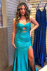 Load image into Gallery viewer, Glitter Beaded Yellow Sweetheart Mermaid Hollow out Long Prom Dress