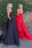 Load image into Gallery viewer, Red Strapless Big Bow Knot Long Prom Dress