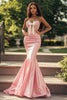 Load image into Gallery viewer, Blush Mermaid Sweetheart Sleeveless Embroidery Prom Dress