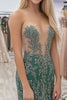 Load image into Gallery viewer, Agave Sheath Sweetheart Appliqued Tulle Prom Dress