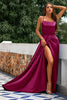 Load image into Gallery viewer, Royal Blue Backless Satin Prom Dress with Slit