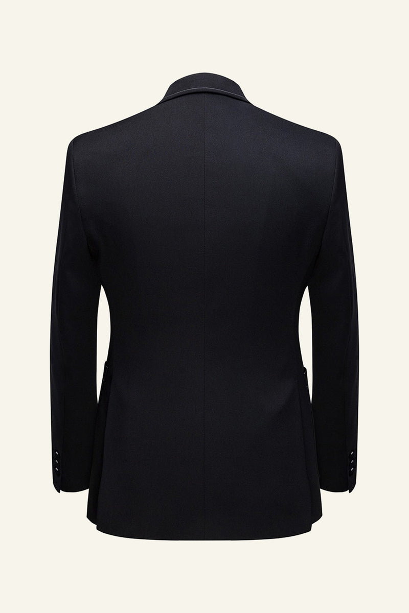 Load image into Gallery viewer, Dark Blue Notched Lapel 2 Piece Men&#39;s Suits