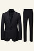 Load image into Gallery viewer, Dark Blue Notched Lapel 2 Piece Men&#39;s Suits