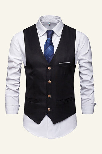 Lapel Single Breasted Men's Suit Vest