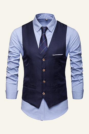 Lapel Single Breasted Men's Suit Vest