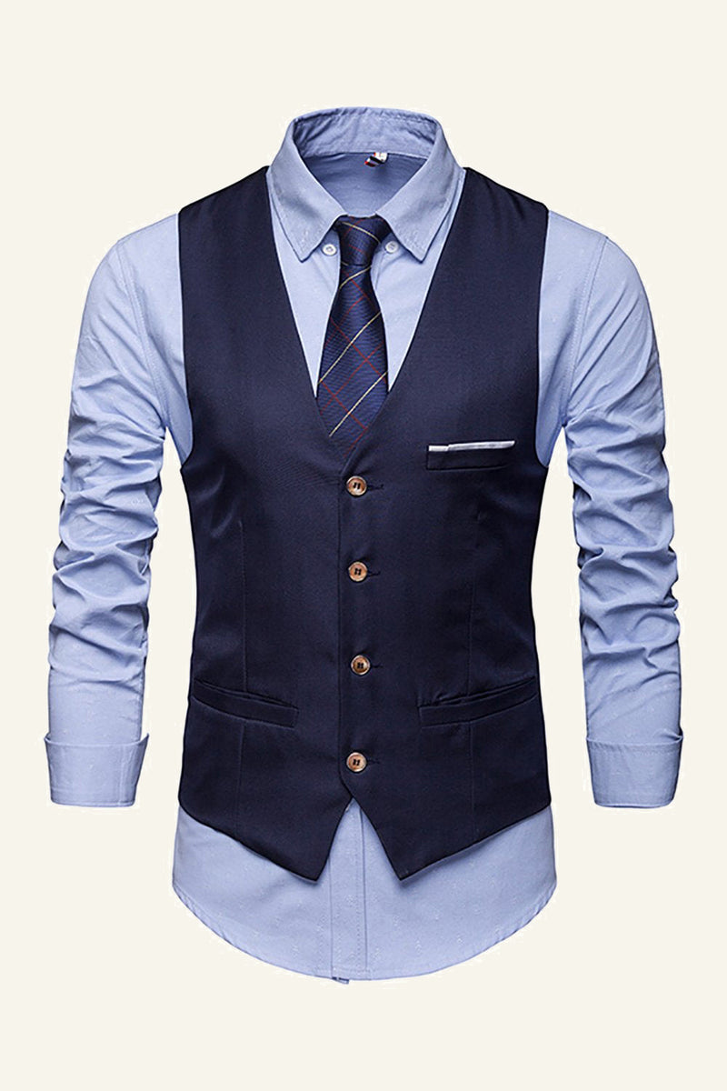 Load image into Gallery viewer, Lapel Single Breasted Men&#39;s Suit Vest