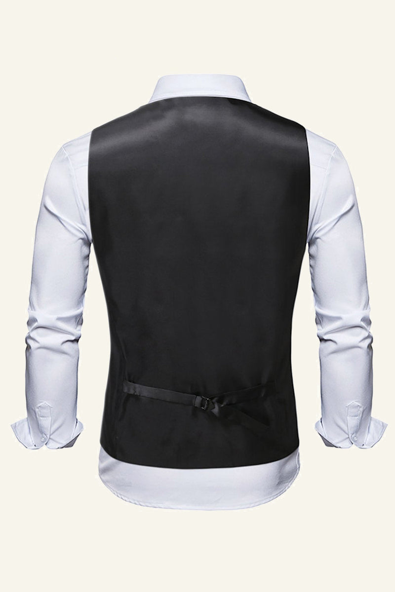 Load image into Gallery viewer, Single Breasted Lapel Gold Men&#39;s Vest