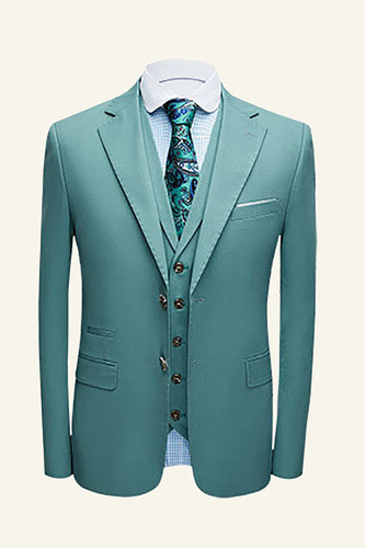 Mint 3 Piece Notched Lapel Men Prom Suits