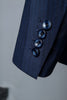 Load image into Gallery viewer, Dark Blue Pinstripe 3-Piece Double-Breasted Men&#39;s Suit