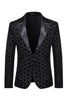 Load image into Gallery viewer, Sparkly Golden Sequins Peak Lapel Men&#39;s Prom Blazer