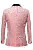 Load image into Gallery viewer, Light Pink Jacquard Shawl Lapel 2 Piece Men&#39;s Prom Suits