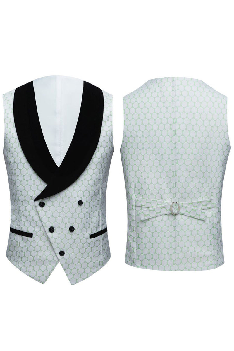 Load image into Gallery viewer, Biege Dots Jacquard 2 Piece Men&#39;s Prom Suits