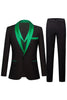 Load image into Gallery viewer, Black and Champagne 3 Piece Shawl Lapel Men&#39;s Prom Suits