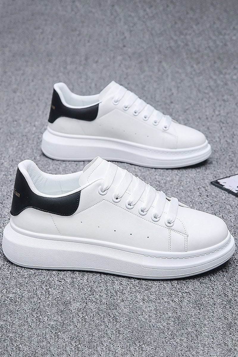 Load image into Gallery viewer, Casual White Light Weight Fashion Sneaker