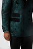 Load image into Gallery viewer, Dark Green Peak Lapel 2 Pieces Double Breasted Men&#39;s Suits