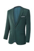 Load image into Gallery viewer, Men&#39;s Dark Green 2-Piece Notched Lapel Slim Fit Wedding Suits