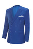 Load image into Gallery viewer, Men&#39;s Blue 2-Piece Double Breasted Wedding Suits