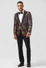 Load image into Gallery viewer, Brown Peak Lapel 2 Pieces One Button Men&#39;s Prom Suits