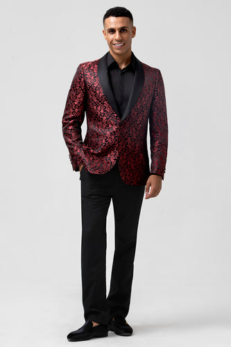 Red Shawl Lapel 2 Pieces Men's Prom Suits