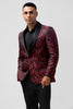 Load image into Gallery viewer, Red Shawl Lapel 2 Pieces Men&#39;s Prom Suits