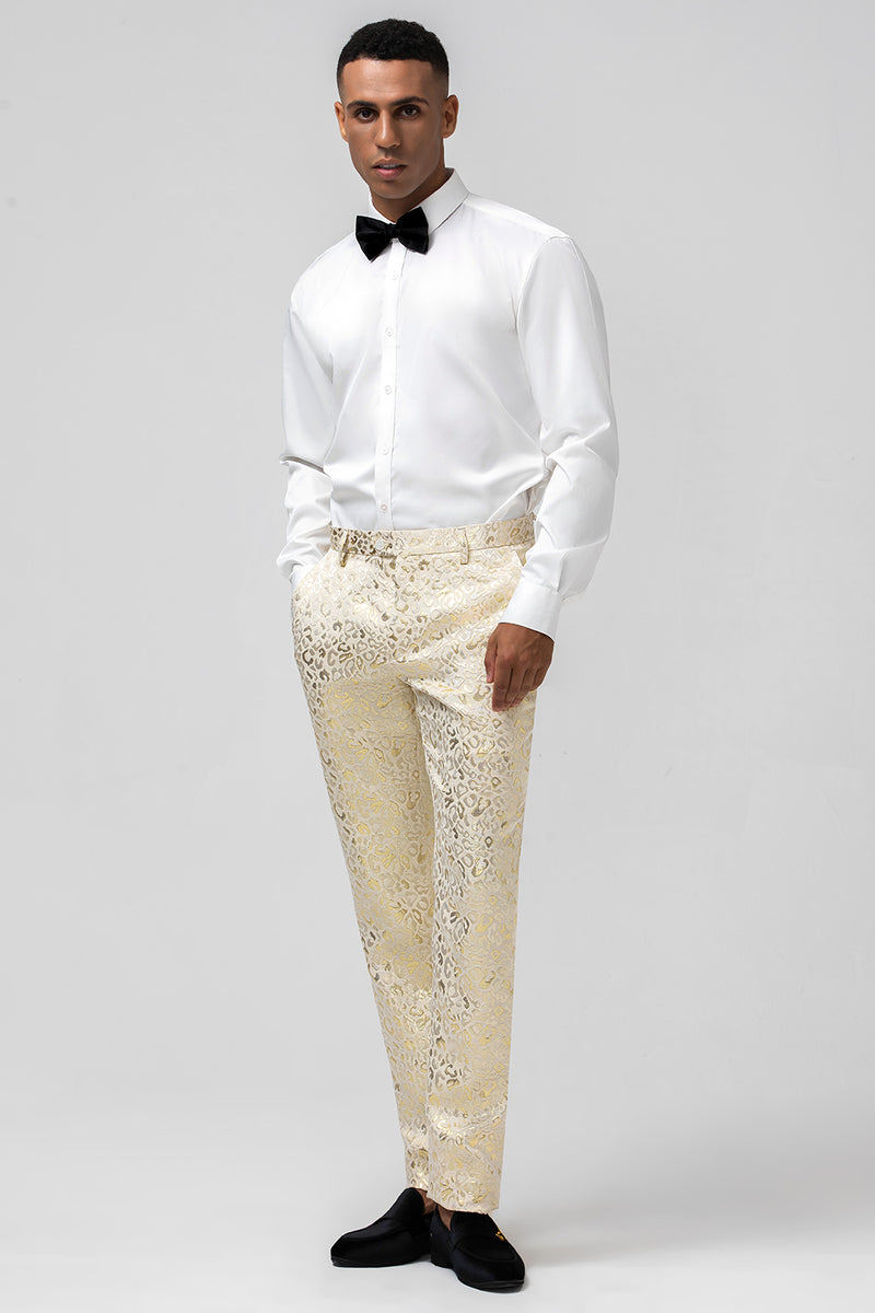 Load image into Gallery viewer, Champagne Shawl Lapel 2 Pieces Men&#39;s Suits