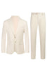 Load image into Gallery viewer, White 2 Piece Pinstriped Men Prom Suits