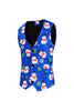 Load image into Gallery viewer, Blue Snowman Printed 3 Piece Men&#39;s Christmas Suits