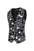 Load image into Gallery viewer, Men&#39;s Black Christmas Printed 3-Piece One Button Party Suits