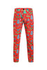 Load image into Gallery viewer, Men&#39;s Green Christmas Printed 3-Piece One Button Party Suits