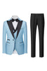 Load image into Gallery viewer, Royal Blue 3-Piece One Button Prom Suits