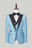 Load image into Gallery viewer, Royal Blue 3-Piece One Button Prom Suits