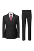 Load image into Gallery viewer, Black Peak Lapel 3 Piece Men Suits