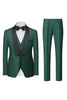 Load image into Gallery viewer, Royal Blue 3 Piece Shawl Lapel Men&#39;s Prom Suits