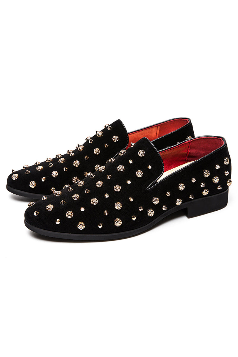 Load image into Gallery viewer, Men&#39;s Leather Casual Shoes With Studs