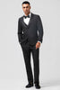 Load image into Gallery viewer, Black Shawl Lapel Single Breasted 3 Pieces Men&#39;s Prom Suits