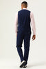 Load image into Gallery viewer, 3 Pieces Navy Blue Slim Fit Casual Tuxedo Suits